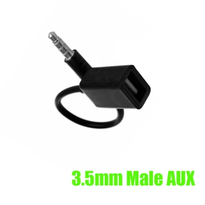 1* 3.5mm Male AUX Audio Plug Jack To USB 2.0 Female Converter Cable Cord Car MP3 - Image 1 of 4