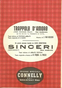 TRAPPOLE D'AMORE SINCERI Testoni Abbate Armstrong Cahn Ediz Musicali Connelly - Picture 1 of 1