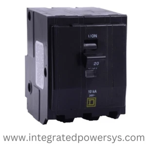 NEW SQUARE D QO320VH Mini circuit breaker, QO, 20A, 3 pole, 120/240VAC, 22kA - Picture 1 of 1