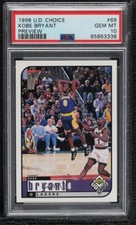 1998-99 Upper Deck UD Choice Preview Kobe Bryant #69 PSA 10 GEM MINT HOF