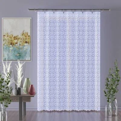 Gardinen Vorhänge Fertiggardinen Schiebegardine Store Meterware mit Stickerei - Bild 1 von 4