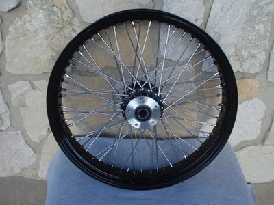 RUEDA DELANTERA 21" X3.5" 60 RADIOS NEGRA HARLEY ROAD KING STREET GLIDE TOURING 00-07 Foto 1 de 3