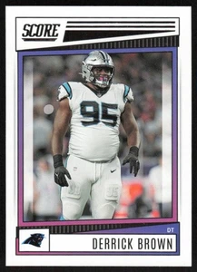 Derrick Brown 2022 Panini Score Football # 50 Base Carolina Panthers - Bild 1 von 2