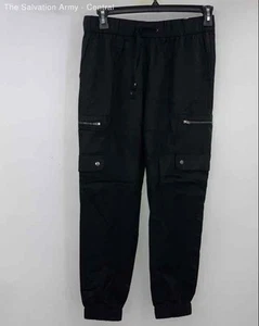 Banana Republic Boys Black Cargo Pockets Drawstring Jogger Pants Size Small - Picture 1 of 9