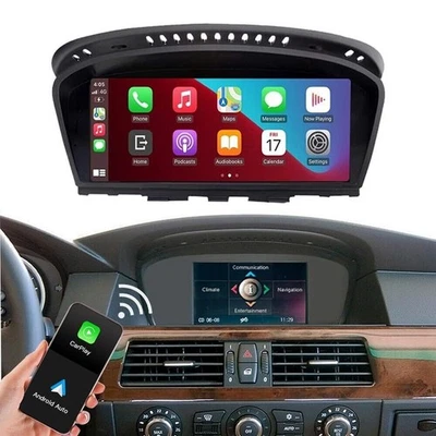 Display Screen iDrive for BMW E60/E61/E90/E91/E92/E93 CCC Android Auto CarPlay - Image 1 of 4