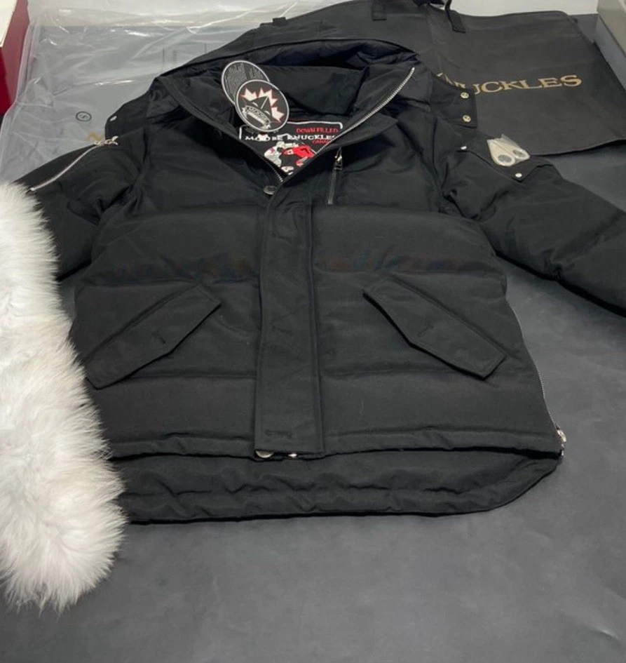 Black Moose Knuckles Puffer Coat. - Image 1 of 4