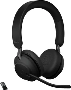 Jabra Evolve2 65 Wireless Headset USB Stereo UC, BT & Dongle, Compatible - NEW - Picture 1 of 8