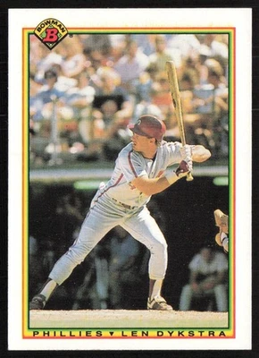 1990 Bowman Len Dykstra Philadelphia Phillies #152 - Image 1 of 2