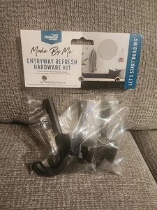 HooksNational Hardware 2.844-in Matte Black Aluminum Universal hook 3 -Pack - Picture 1 of 6