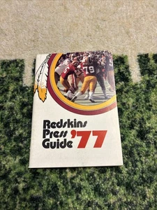 Vintage 1977 Washington Redskins NFL Media Press Guide John Riggins Calvin Hill - Picture 1 of 3
