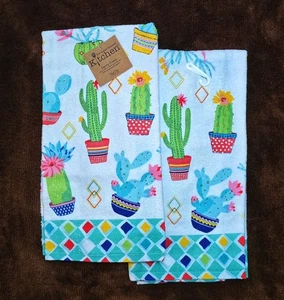 Cactus Terry Towel Kitchen Towel Kay Dee Cactus Garden Pattern NWT - Picture 1 of 1