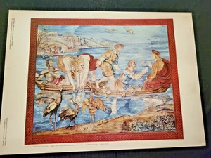 RAPHAEL MIRACULOUS DRAUGHT OF FISHES LITHO PRINT-17" X 12 1/4"- - Picture 1 of 5