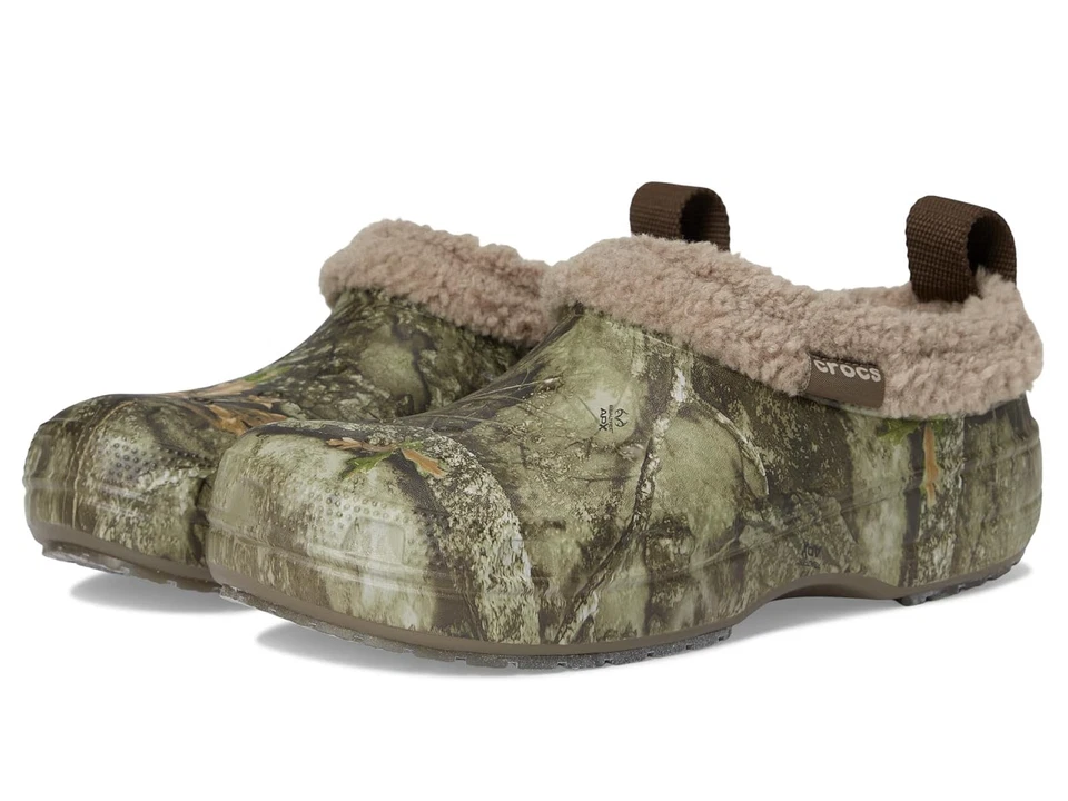 Zuecos Unisex Crocs Clásicos Forrados Cortos, Botas de Invierno de Piel Sintética Foto 1 de 1