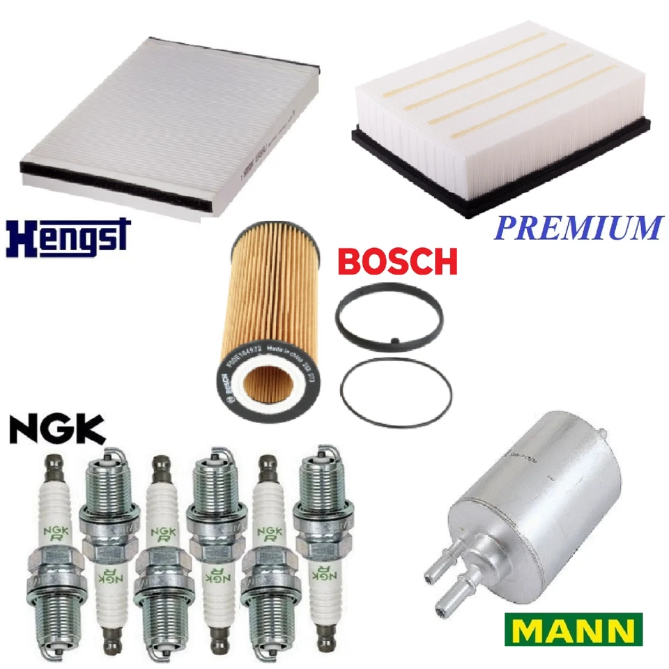 KIT AFINACIÓN Filtros Bujías para Audi A4 Quattro V6; 3.2L 2005-2008 Foto 1 de 1