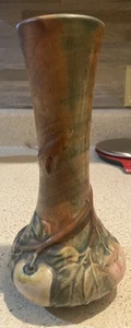 Weller Baldin 1915-20 Vintage Art Pottery Green Apple Ceramic Bud Vase - Picture 1 of 11