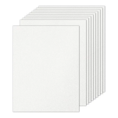 10Sheets White Glitter Cardstock Paper, 8.5x11 in 250gsm Premium Sparkly Paper - Image 1 of 4