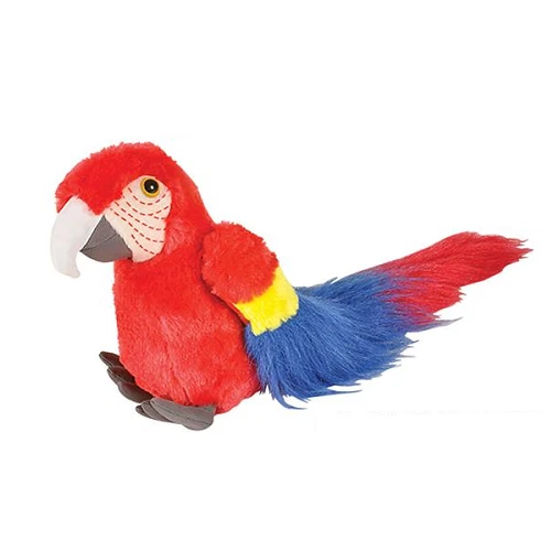 NEW MACAW PARROT BIRD 8 INCH STUFFED ANIMAL DEN PLUSH TOY - Image 1 of 1