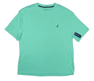 Nautica Single Dye T-Shirt Comfort Sleepwear Men's Pajama Top L NWT Mint Sprig - Picture 1 of 2
