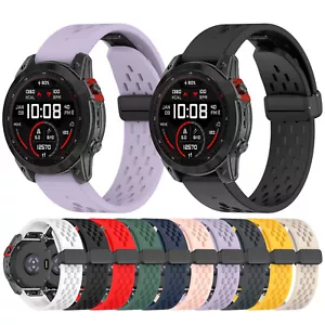 20MM Watch Strap Folding Buckle Quick-release Holes Strap for Garmin Fenix - Picture 1 of 23