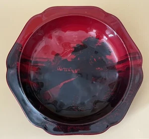Royal Doulton England Charles J. Noke Signed Flambe Ware Hexagonal Serving Bowl - Picture 1 of 24