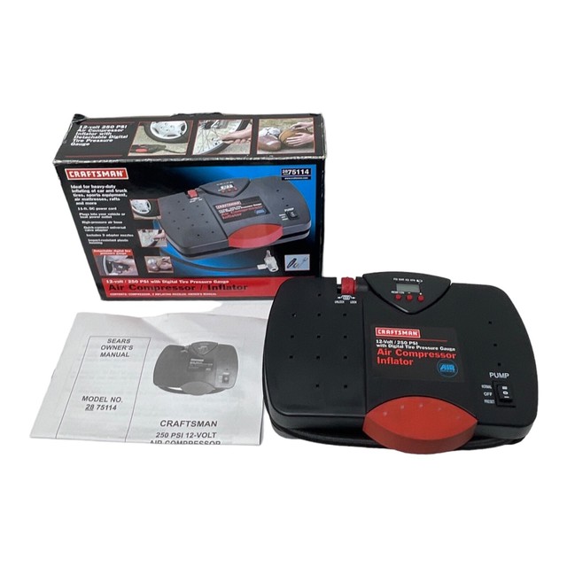 Craftsman 2875114 12V Portable Inflator With Digital Tire, 54 OFF