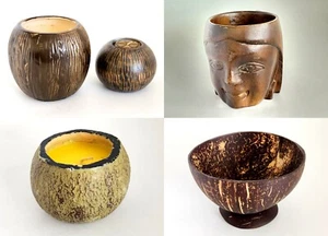 Coconut themed decor candle holder vase mug bowl select the ones you want EUC - Picture 1 of 22