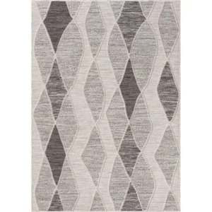 5' X 7' Gray Geometric Indoor Outdoor Area Rug - Picture 1 of 1