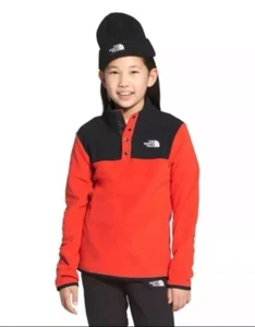 The North Face Youth Glacier Quarter Snap Pullover Fleece Shirt Large 14/16 - Picture 1 of 5