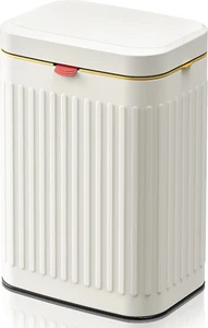 Kitchen Compost Bin Hanging Trash Can with Lid, 2.1 Gallon Stainless Steel Trash - Picture 1 of 12