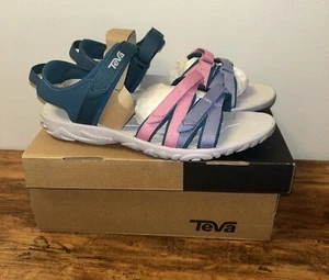 NEW Teva Girls Tirra Sandal, Blue Coral Multi, Size 6 Big Kid - Picture 1 of 24