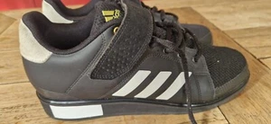 adidas Power Perfect Weightlifting Schuhe Gr. 44 Schwarz/Weiß/Gold - Bild 1 von 4