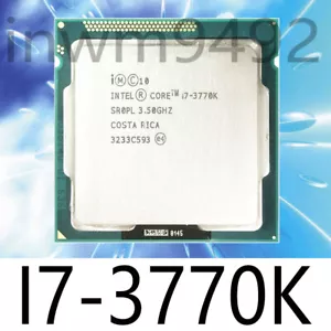 Intel Core i7-3770K 3.5-3.9 GHz 4-Core 8M SR0PL 5 GT/s LGA1155 77W CPU Processor - Picture 1 of 1