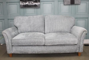 PARKER KNOLL DEVONSHIRE L2 SEATER SOFA IN DUCK EGG BLUE FABRIC. RRP £1897. - Picture 1 of 11