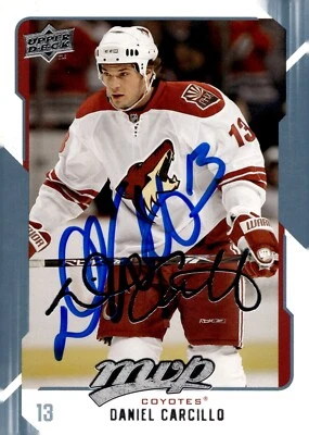 Daniel Carcillo - Signed 2008-09 Upper Deck NHL MVP Card #227 - Image 1 of 2