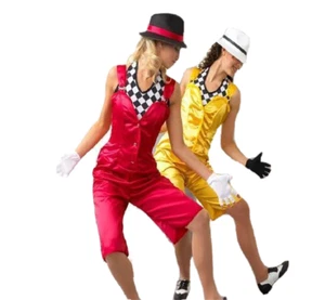 Jitterbug and Jive RED ONLY Child X-Large Dance Costume Jumpsuit & Top - Picture 1 of 8