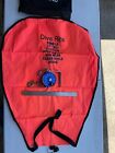 dive rite 100lb scuba dive lift bag with storage pouch and reel.