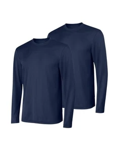 Hanes Long Sleeve Tee 2-Pack T-Shirt Sport Men's FreshIQ Cool DRI Jersey S-3XL - Picture 1 of 55