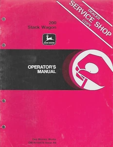 Manual de operador John Deere 200 Stack Wagon OM-N159476 A8 - Imagen 1 de 2