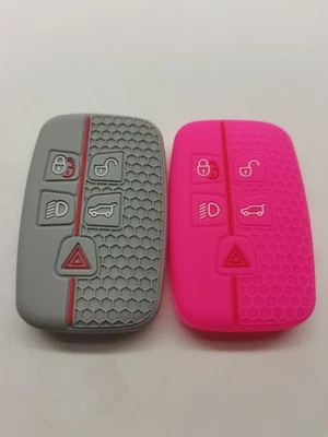 2*Silicone Fob Key Cover for 2017 2018 2019 2020 JAGUAR XF JAGUAR F TYPE XJ F XE - Image 1 of 4