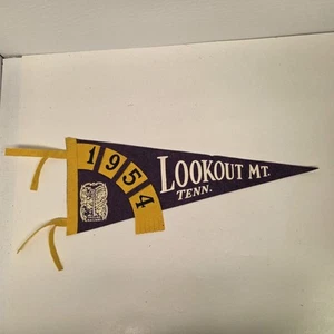 Vintage 1954 Lookout Mountain Tennessee Incline Railway 17" Felt Pennant - Picture 1 of 8