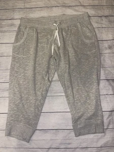Womens 1X New York Laundry Athleisure Gray Capri Pants  - Picture 1 of 3