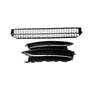 3PCS Front Lower Grille & Fog Light Covers Bezel For 2012-2014 2015 VW Passat - Picture 1 of 7