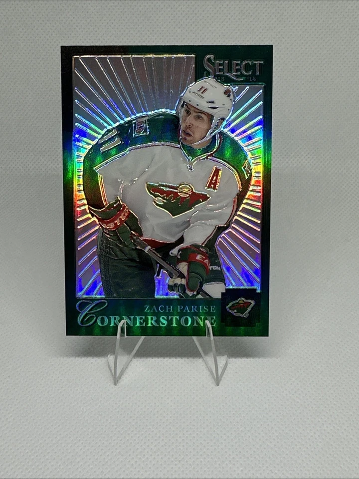 2013-14 Panini Select - Cornerstone Zach Parise #C-22 Silver Prizm /25 - Image 1 of 2