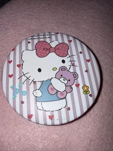 Hello Kitty Sanrio Compact Mirror- Holding Her Teddy Bear - Picture 1 of 4