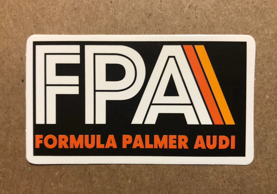 (FPA)Formula Palmer Audi. Размер наклейки: 2,75 «X 1,5» * глянцевая * отделка. Самоклеящийся - Изображение 1 из 1