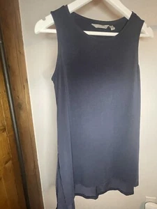 Athleta Hi-Low Oversized Athletic Tank Top Shirt Women's Size XS Navy - Picture 1 of 7