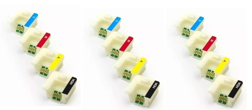 12 x DYE SUBLIMATION INK CHIP FOR  EPSON SureColor F6200 F7200 F9200 F9370 - Image 1 of 1