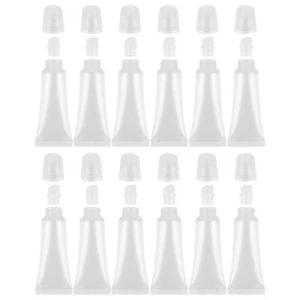 12 PCS Lip Gloss Tubes 8 ml Clear Refillable Lip Gloss Containers Empty Lip G... - Picture 1 of 7