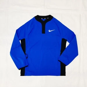 Nike Stock Long Sleeve Baseball Windshirt Boy's Medium (10-12) Royal Blue DO9177 - Picture 1 of 2