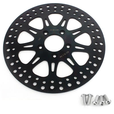 Rotor de freno trasero y pernos de 11,5" para Harley Custom Sportster 883 1200 Dyna Softail Foto 1 de 4